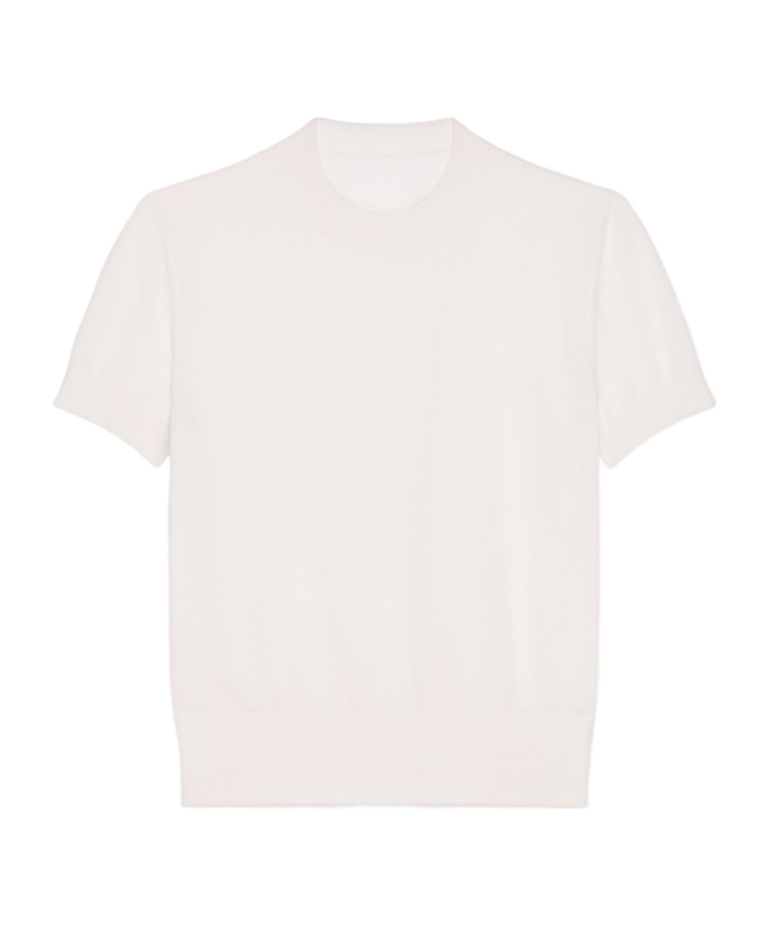Givenchy Short-sleeved Sweater In Cashmere In White