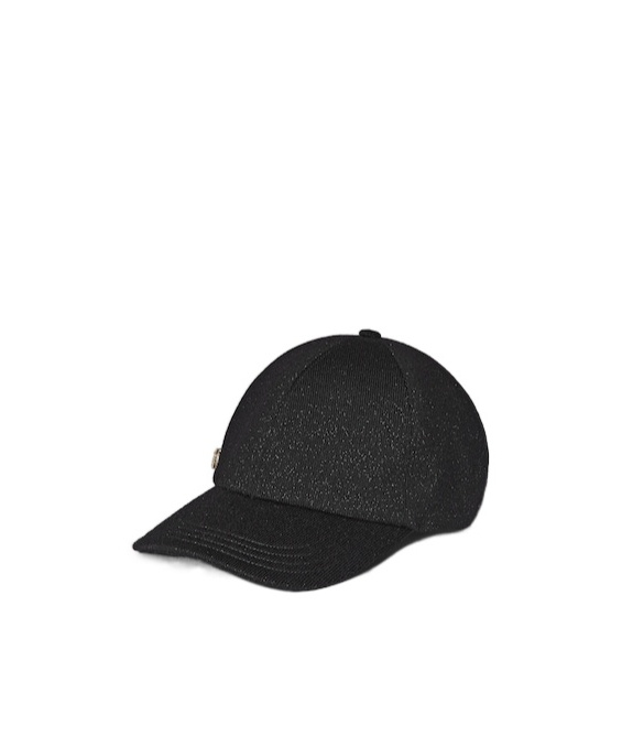 Gucci Knit Wool And Lamè Baseball Hat In Black