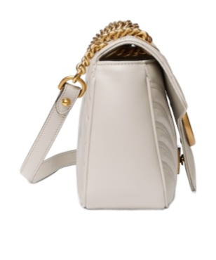 Gucci Gg Marmont Small Shoulder Bag In Nude