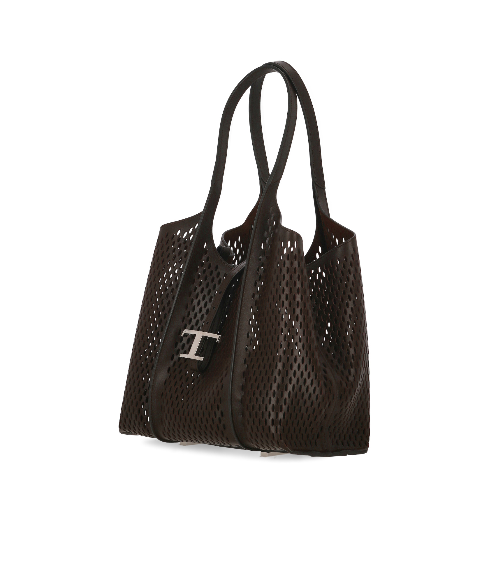 Tod's Medium T Timeless Tote Bag In Black