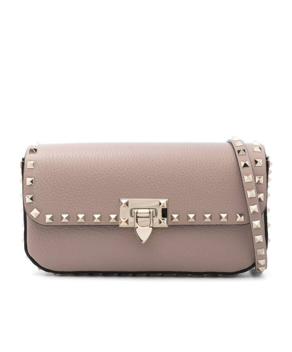 Valentino Flip Shoulder Bag In Nude
