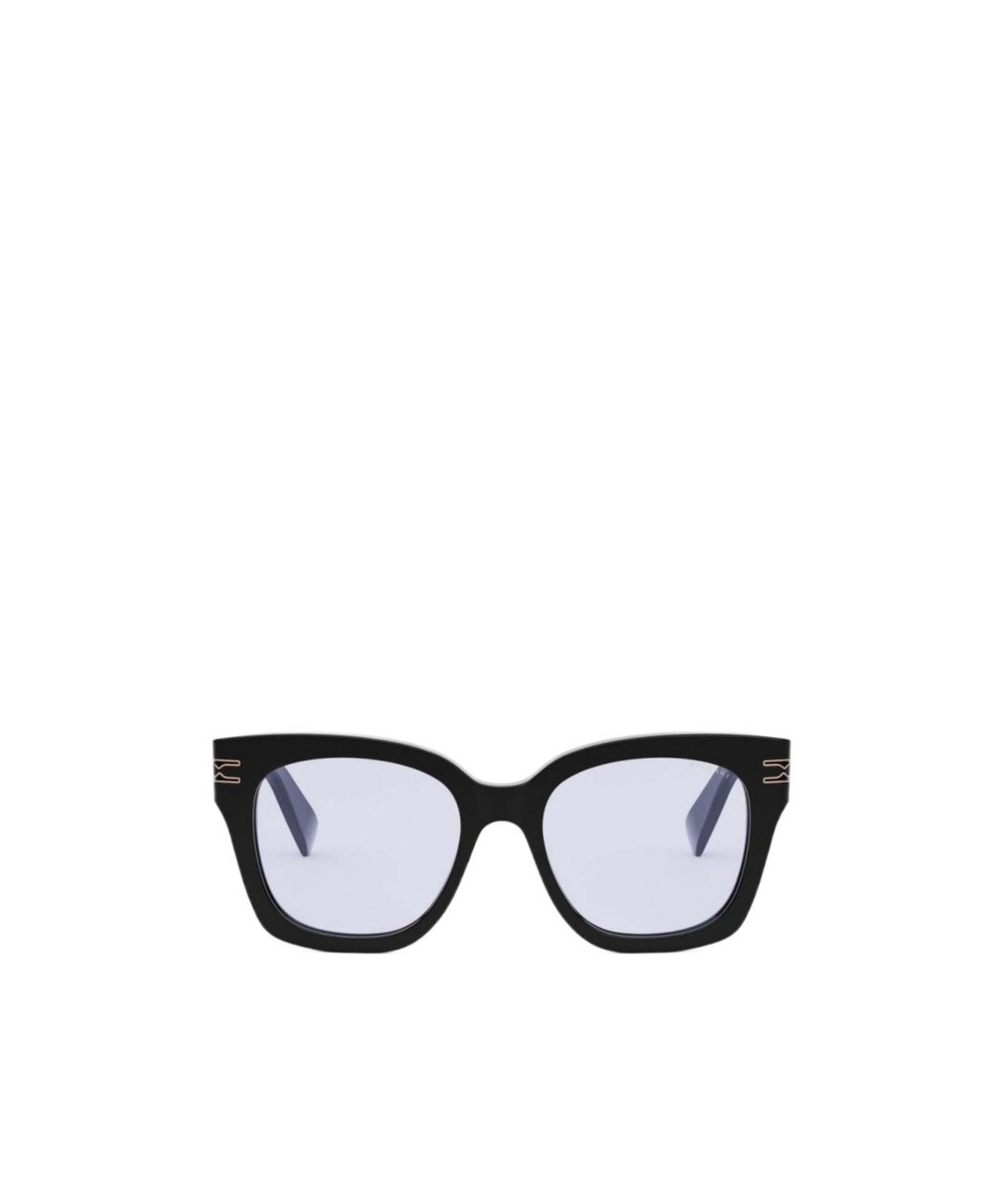 Bvlgari Geometric Frame Sunglasses In White