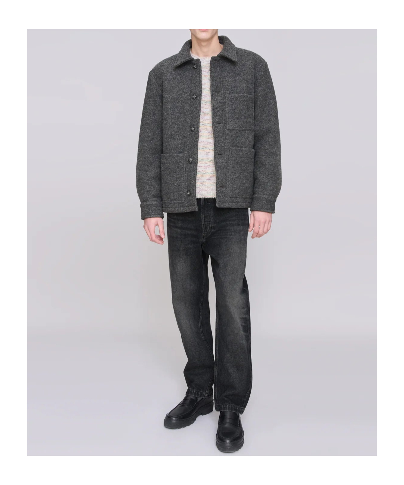 Apc Long-sleeved Jacket In Gray