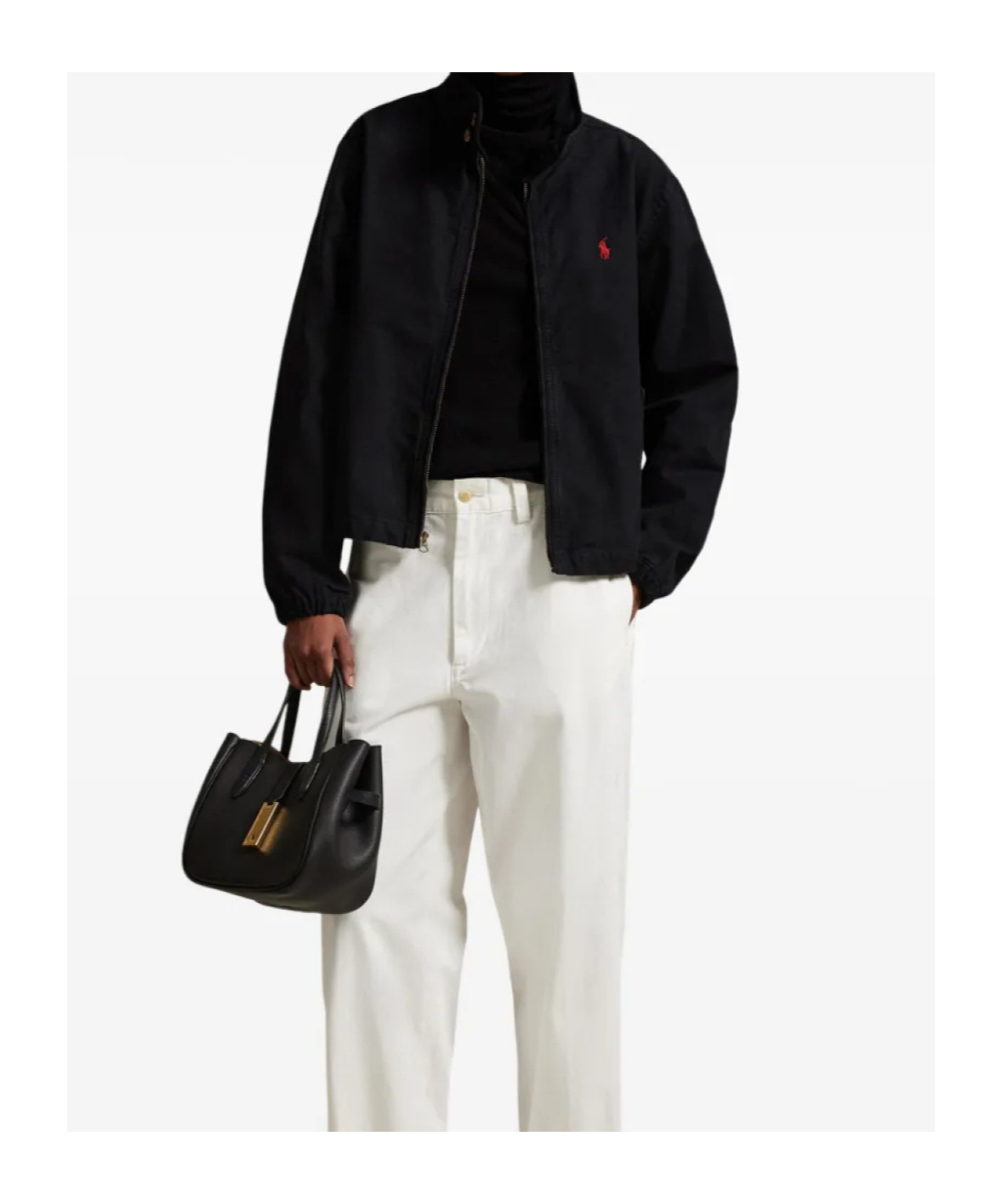 Polo Ralph Lauren Cotton Canvas Jacket In Black