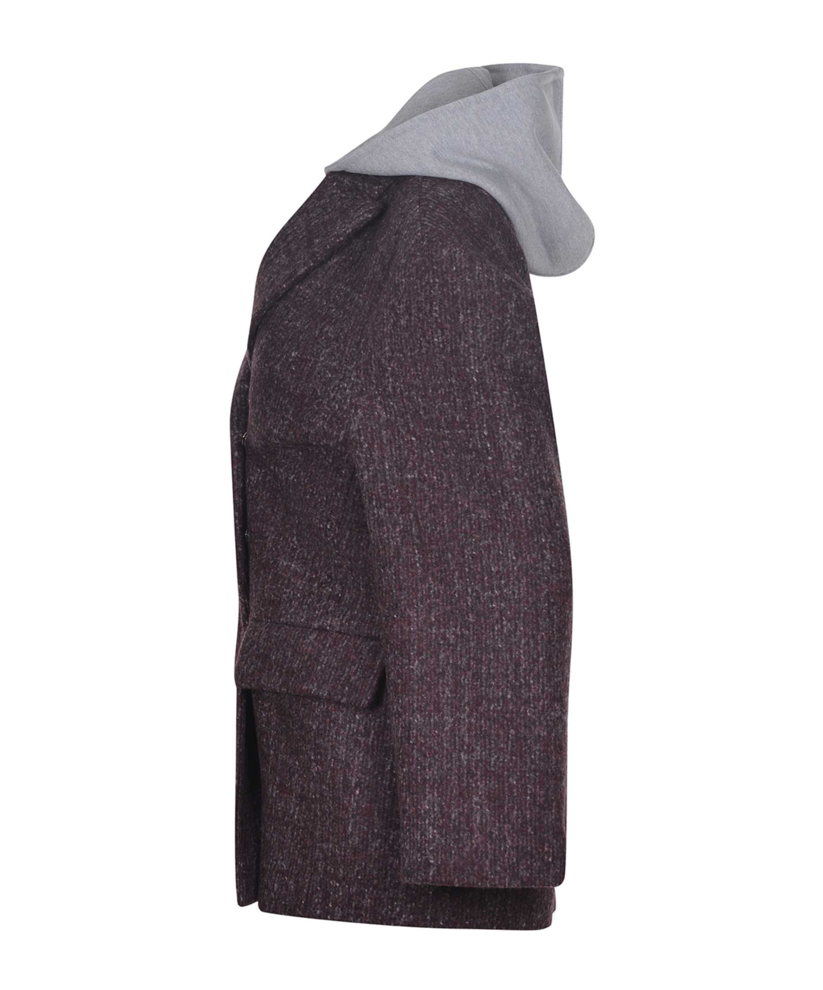 Alysi Hooded Long-sleeved Jacket In Pink