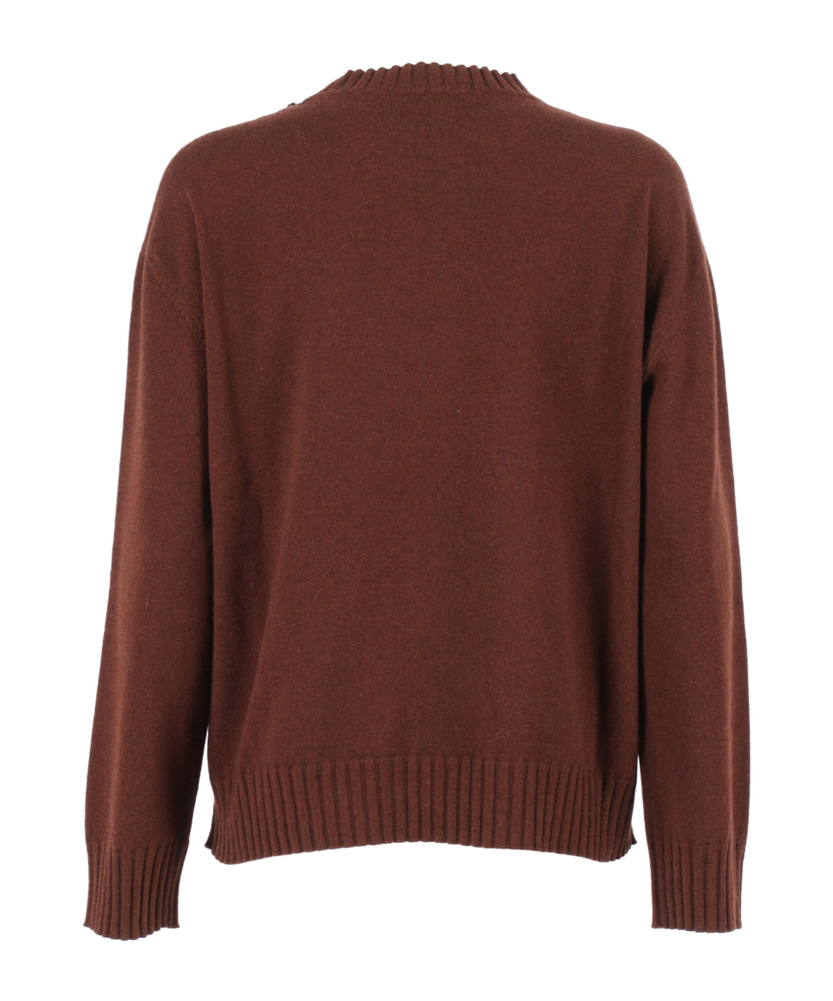 Fabiana Filippi Platinum Ebon Crew Neck Sweater In Brown