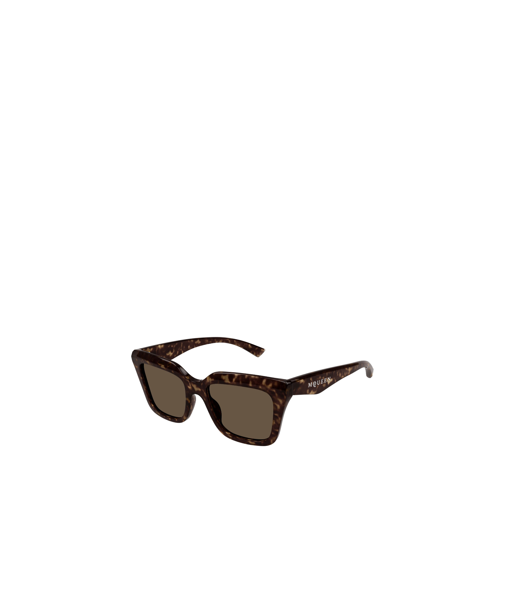 Alexander Mcqueen Eyewear Square Frame Sunglasses In Brown