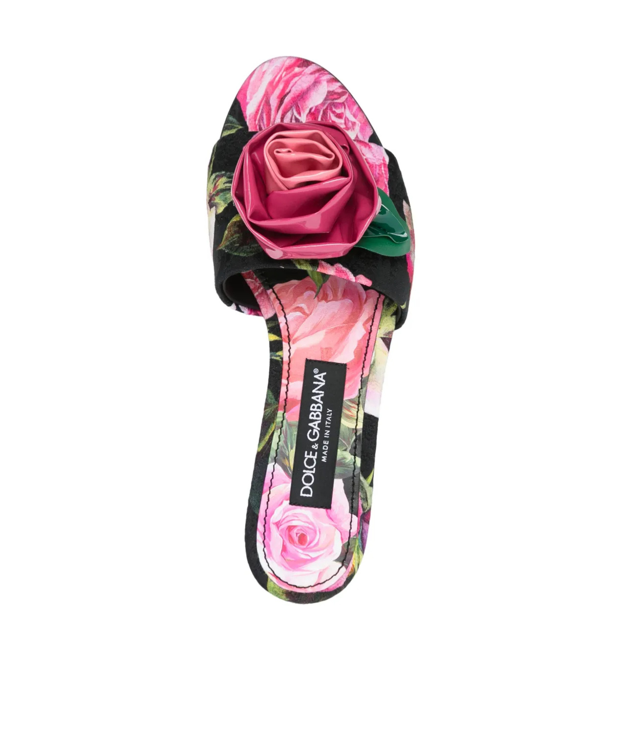 Dolce & Gabbana Round Head Slippers In Pink