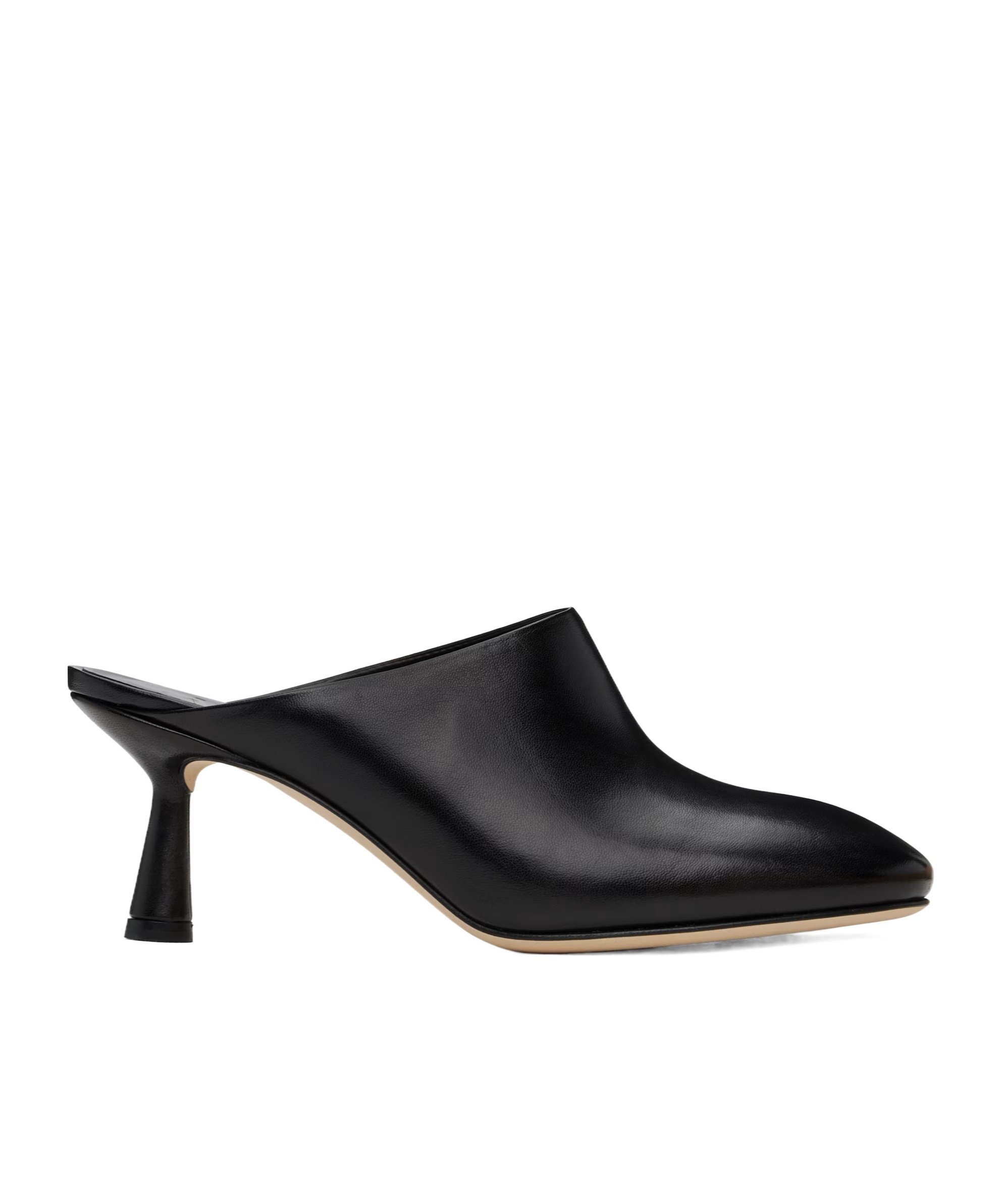 Aeyde Mila Nappa Leather Mules In Black