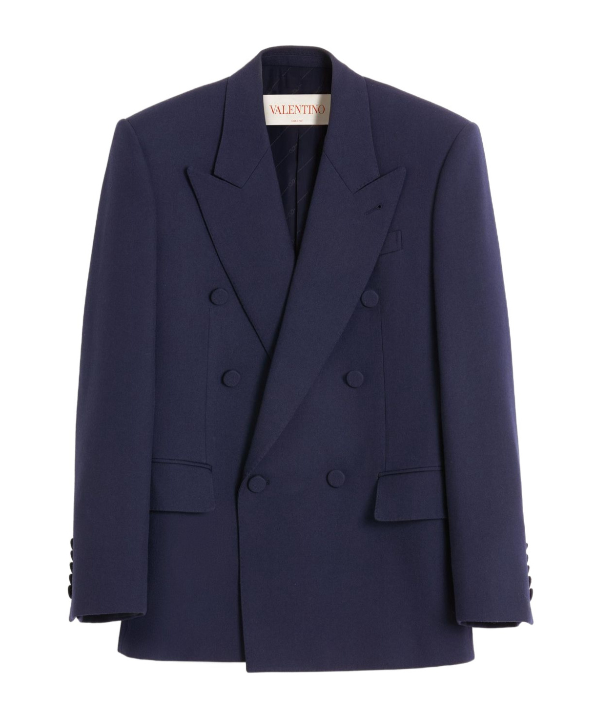 Valentino Wool Gabardine Jacket In Black