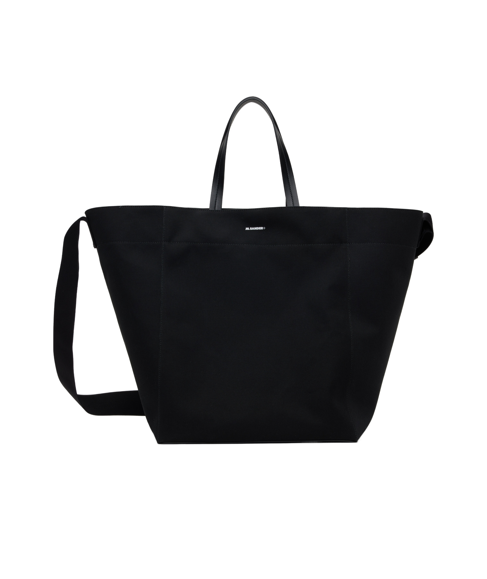 Jil Sander Logo Tote Bag In Black