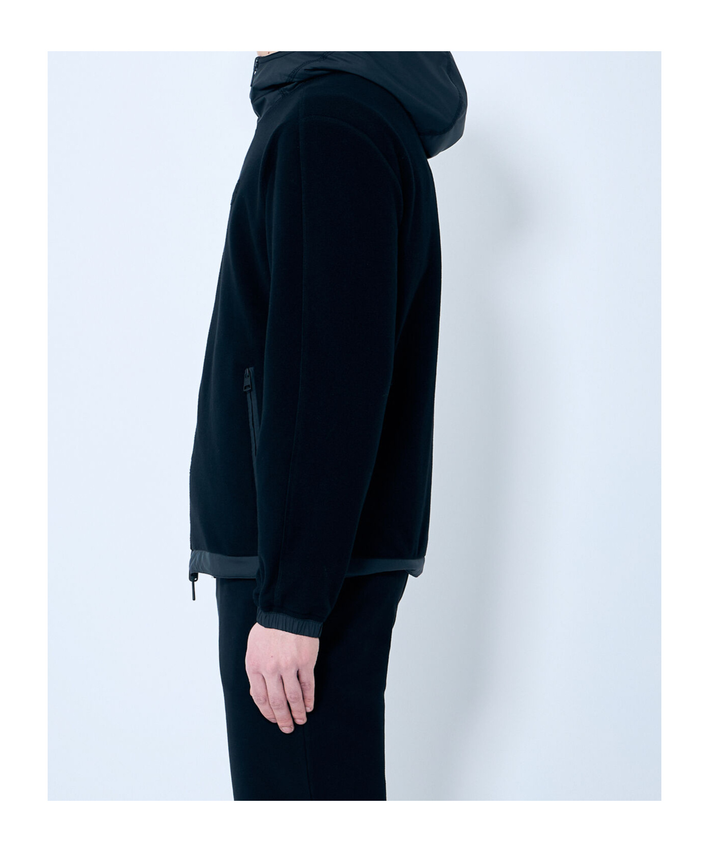 Moncler Long-sleeved Cardigan In Black