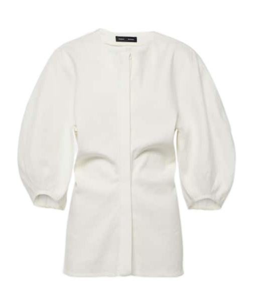 Proenza Schouler Reagan Linen-blend Twill Blouse In White