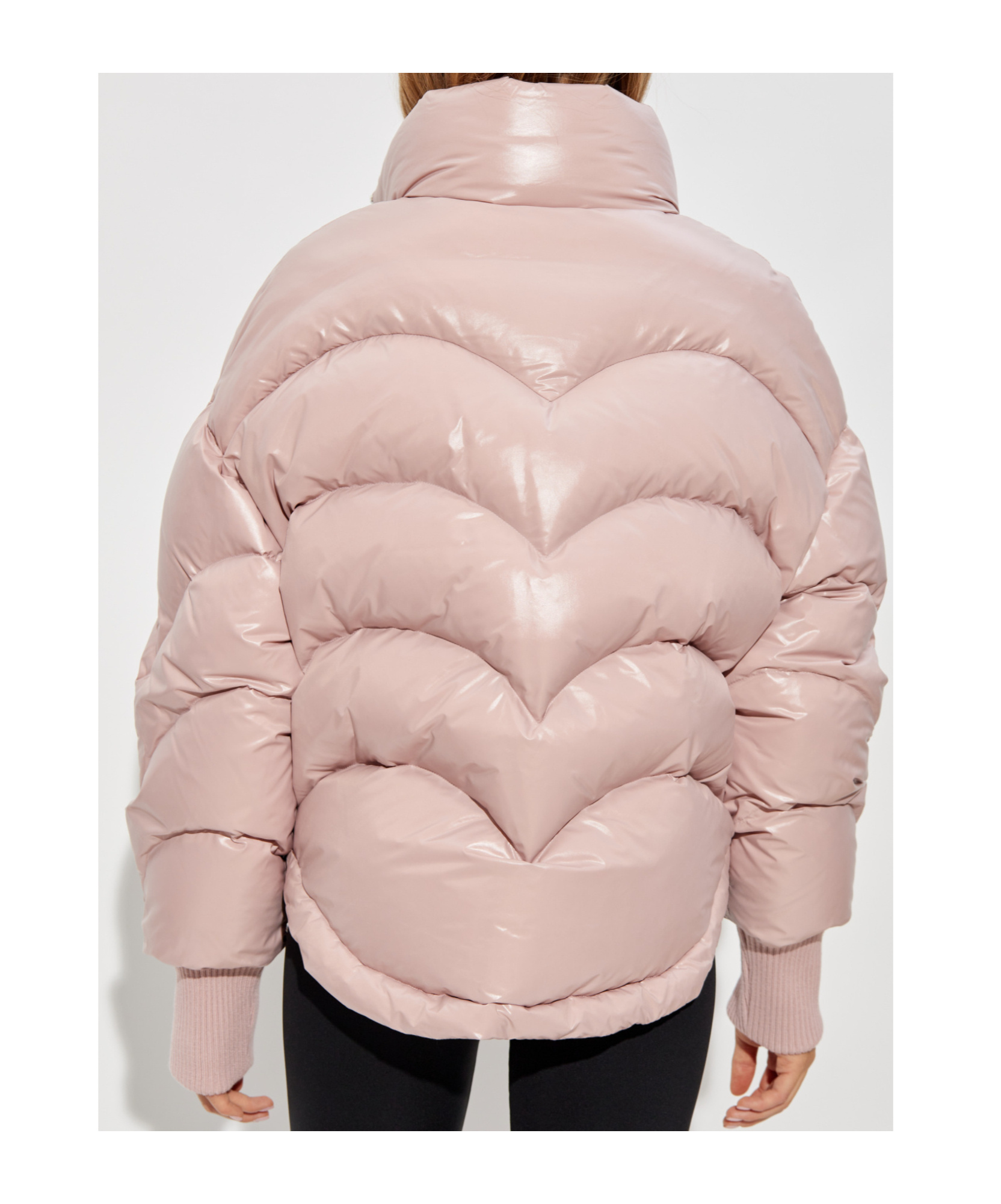 Khrisjoy Long-sleeved Down Jacket In Nude