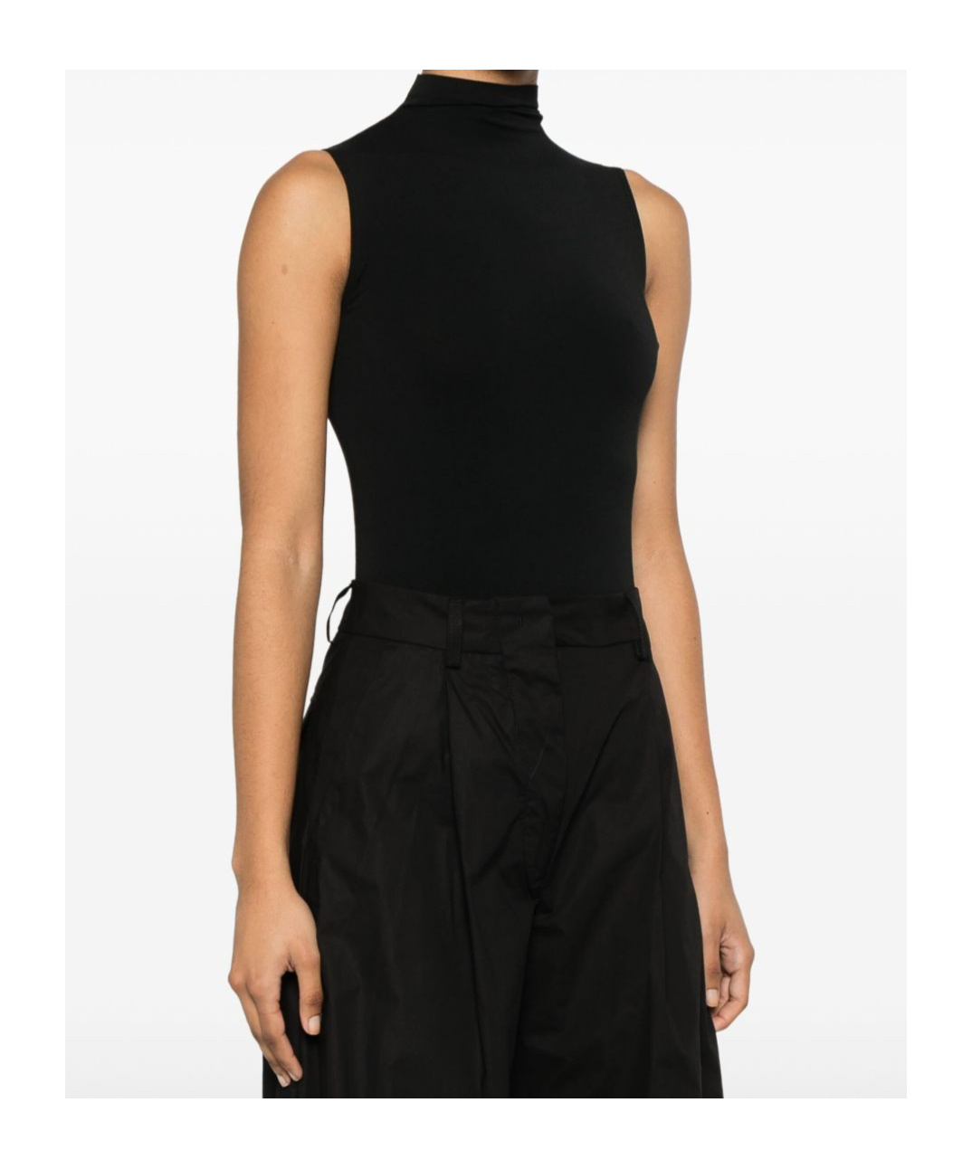 Wolford High Neck Sleeveless Jersey Bodysuit