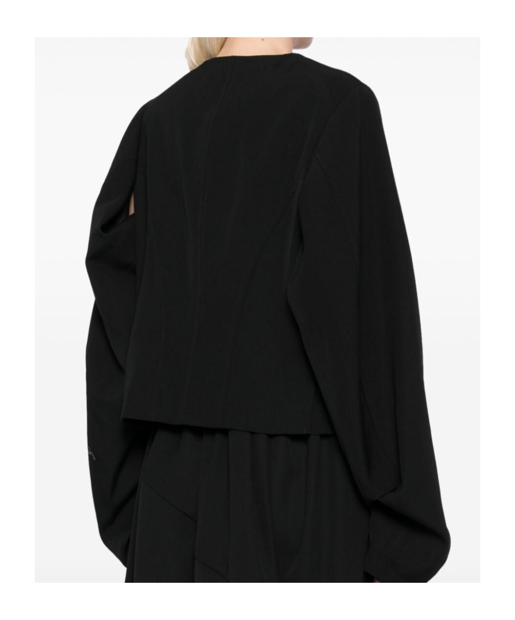 Shop Comme Des Garçons Long-sleeved Casual Jacket In Black