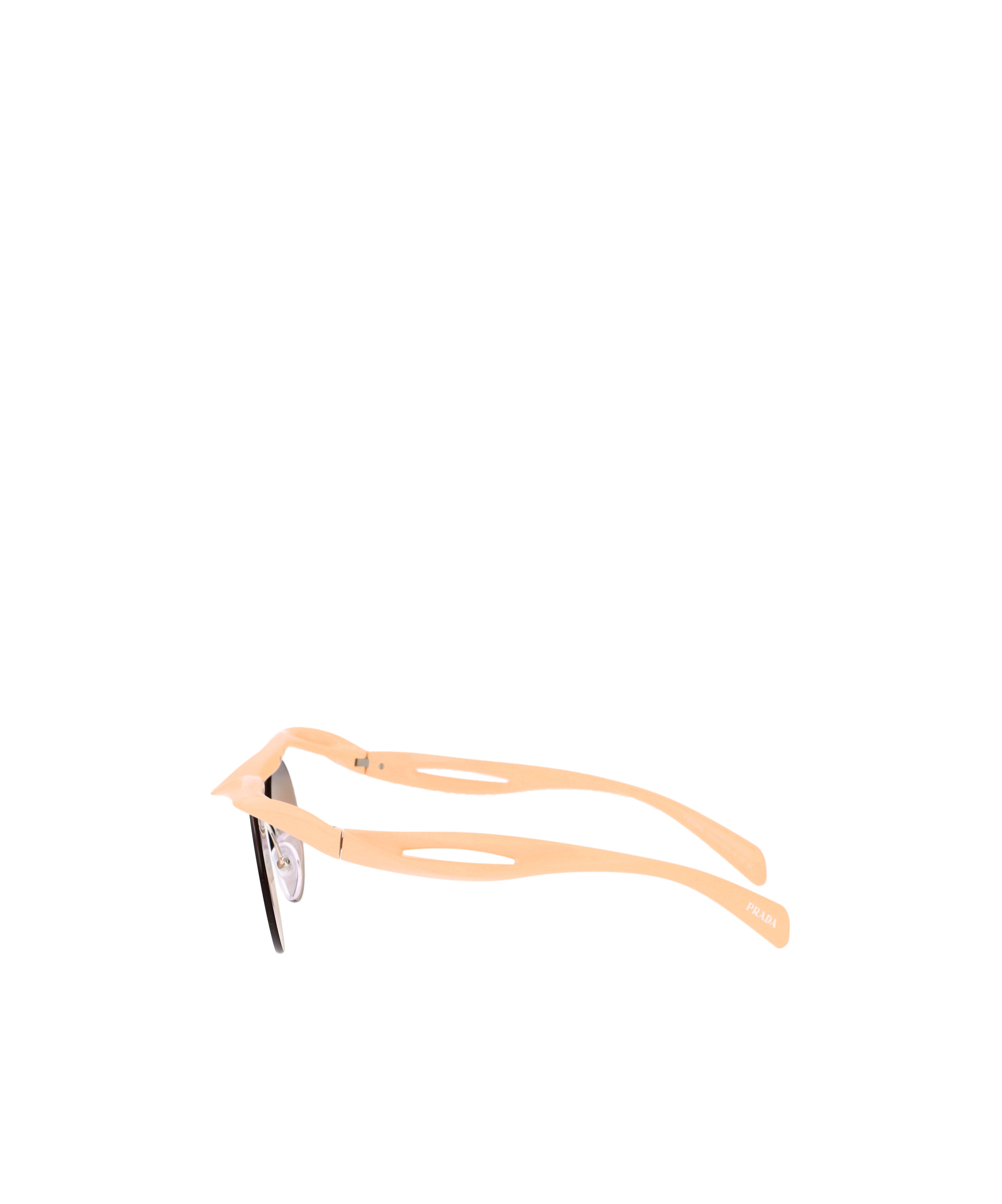 Prada Morph Round-frame Sunglasses In Nude