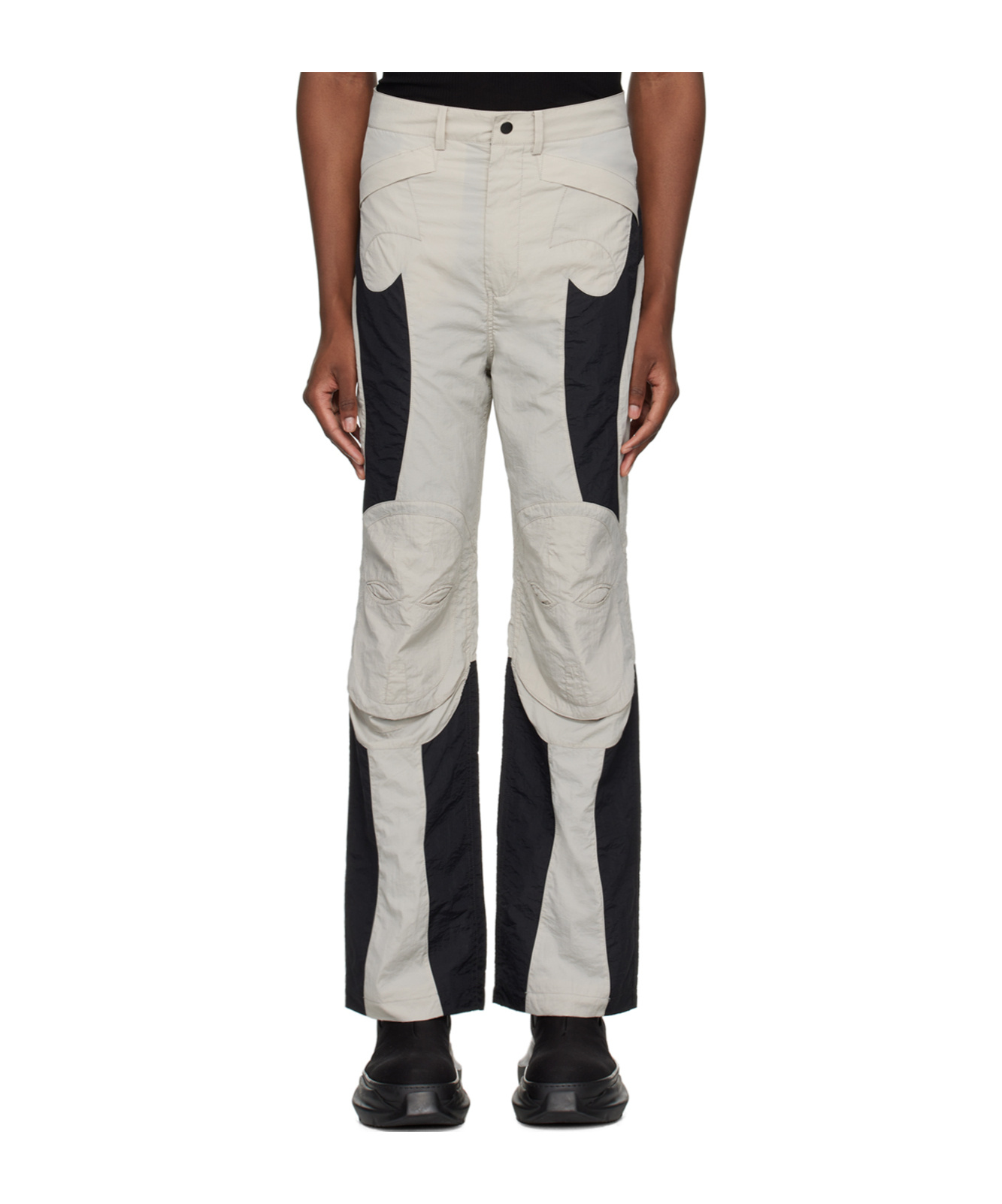 Kusikohc Gray Rider Trousers In Black