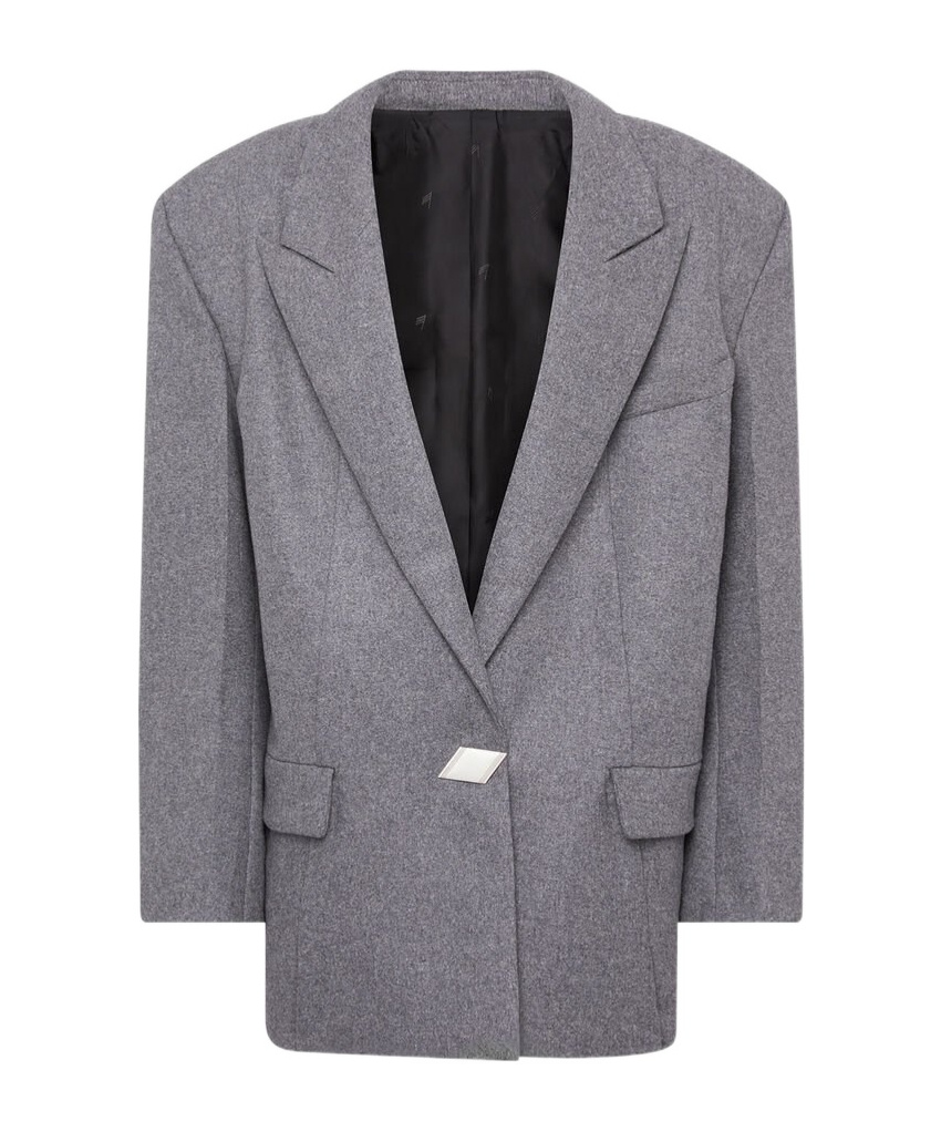ATTICO SINGLE-BUTTON WOOL-BLEND BLAZER