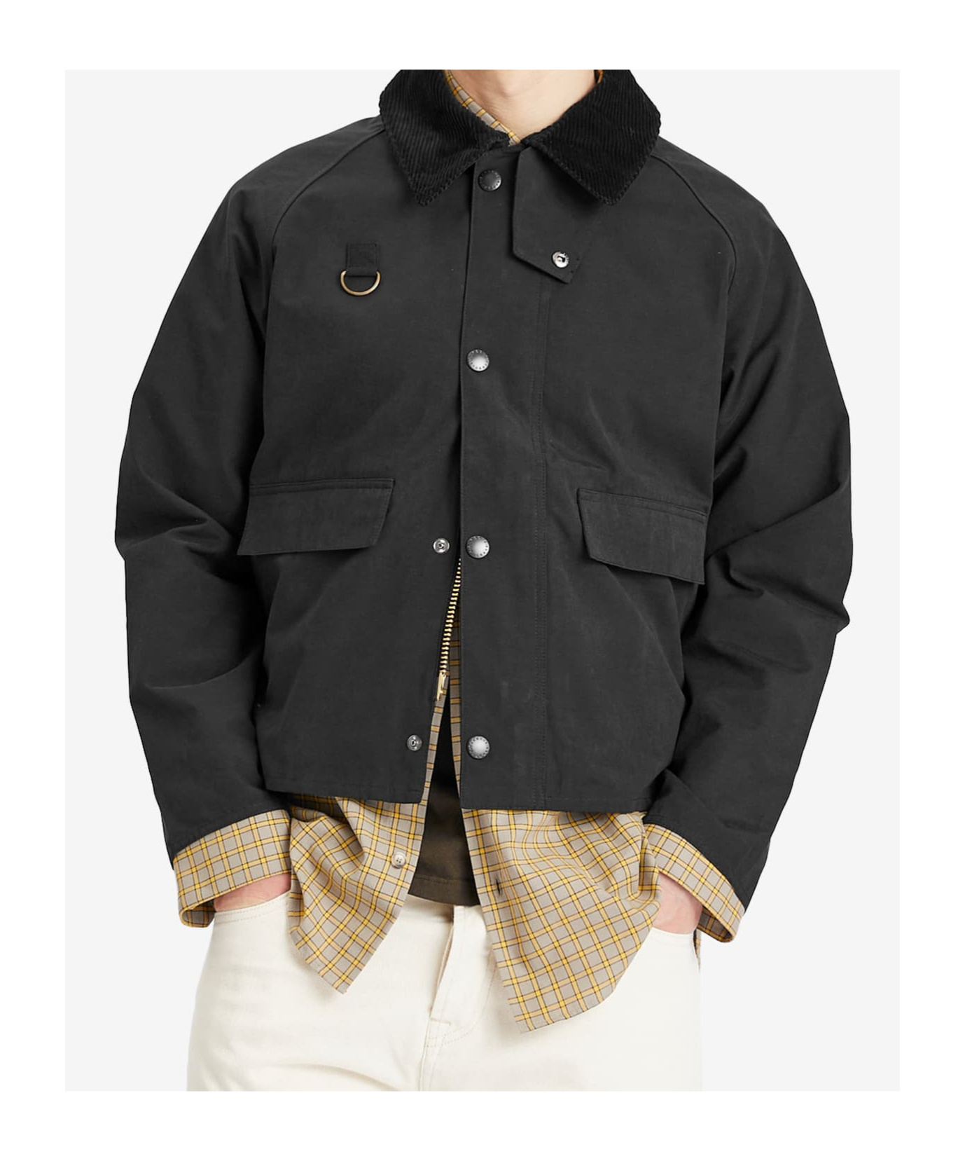 BARBOUR SHEARLING-COLLAR JACKET
