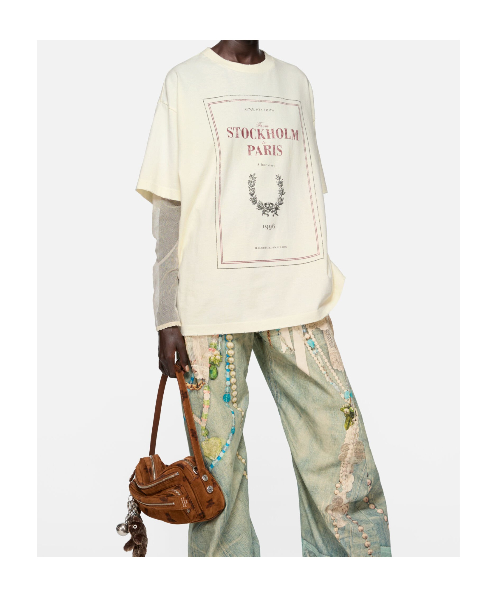 Acne Studios Graphic Print Long-sleeved Layered T-shirt