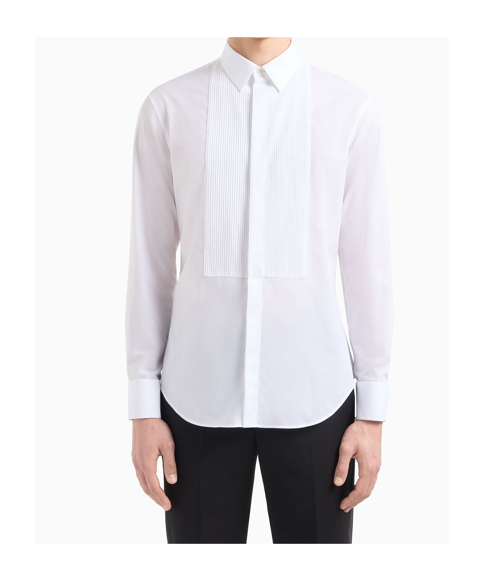 Giorgio Armani Long-sleeved Shirt In White