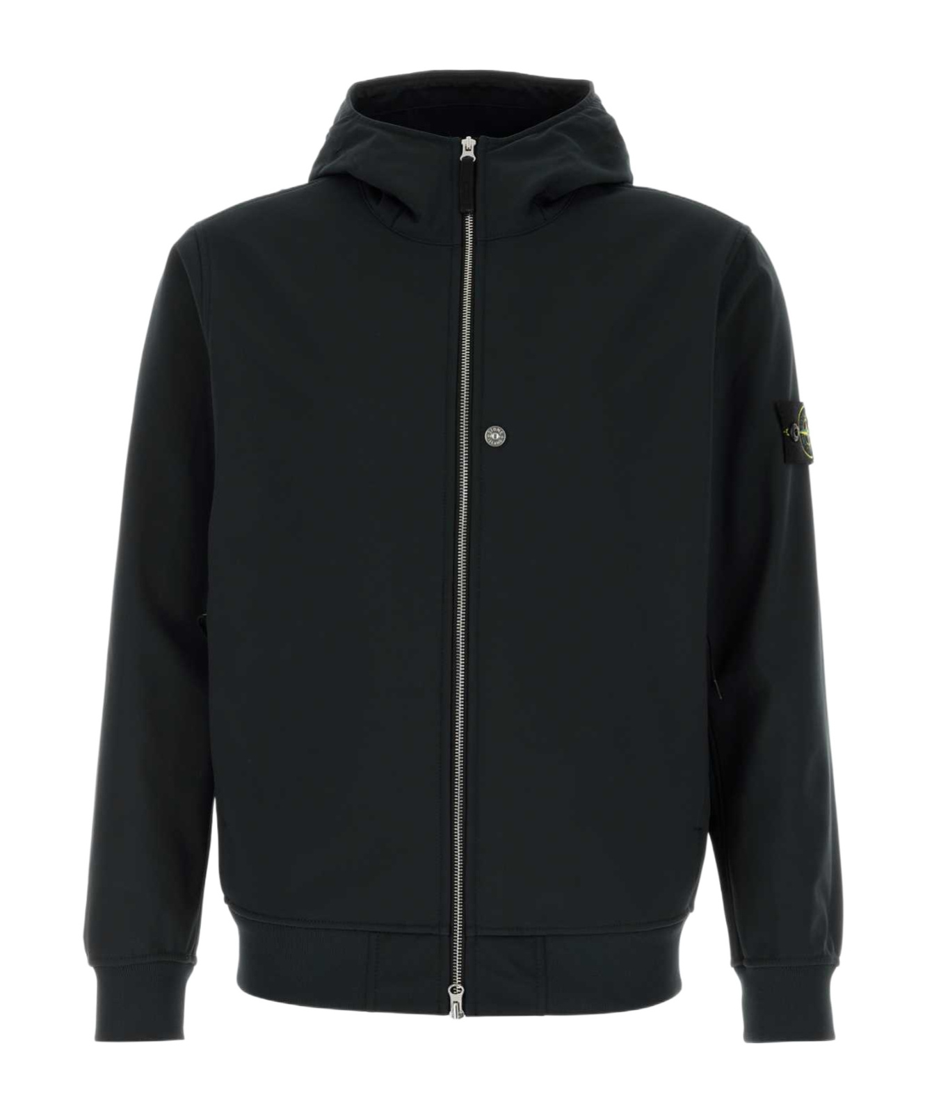 Stone Island Soft Shell Jacket In Black