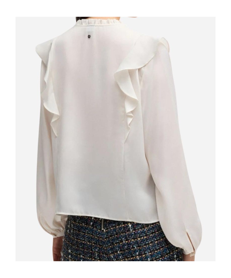 Hugo Boss Long-sleeved Shirt In White