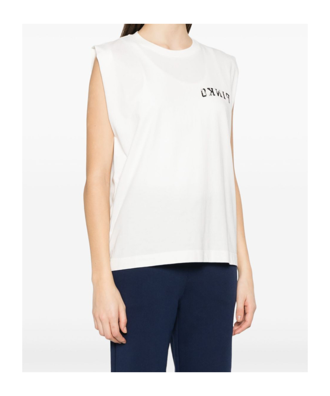 Shop Pinko Cacao T-shirt In White