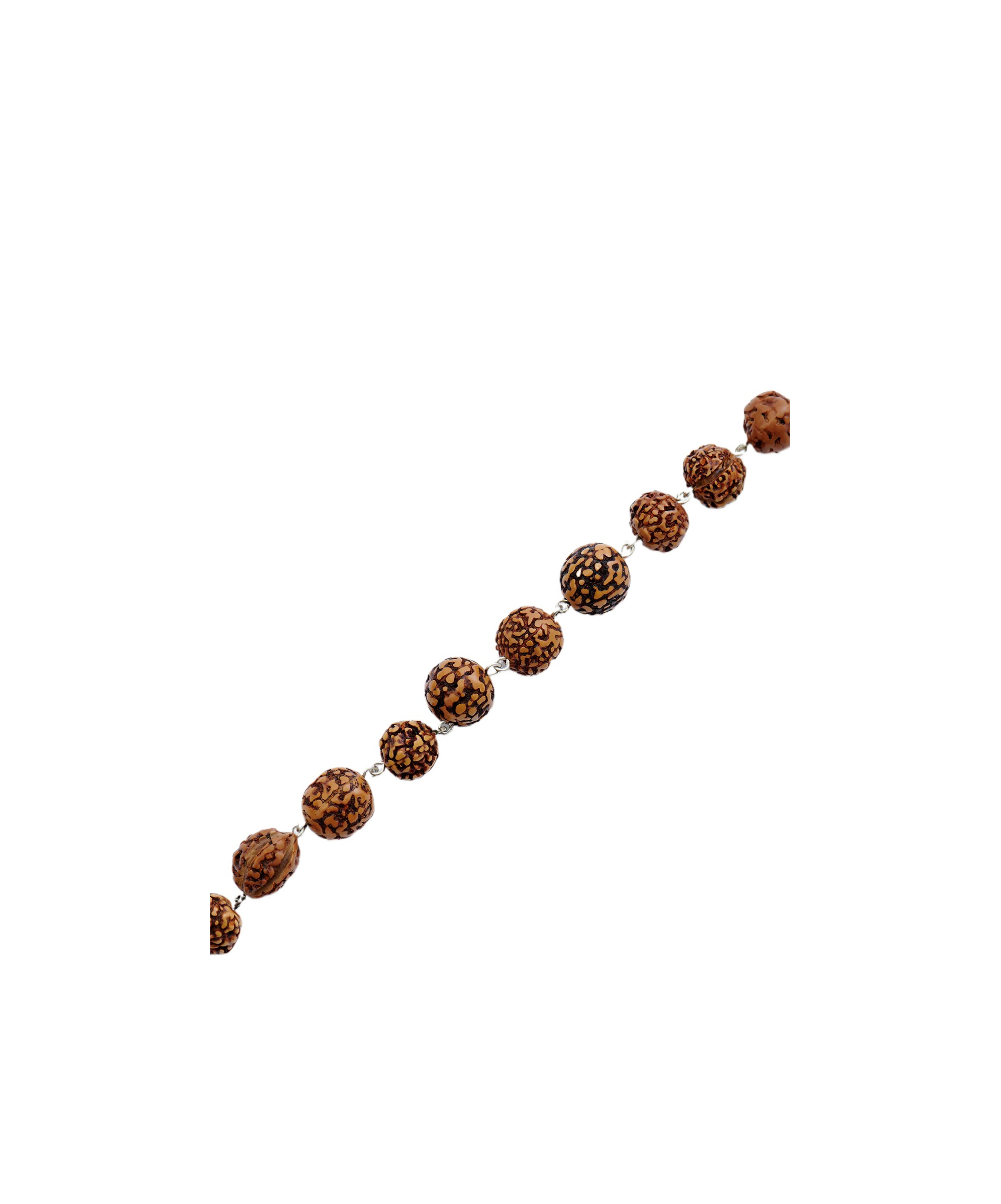 Isabel Marant Beige Rudraksha Seed Bracelets In Brown