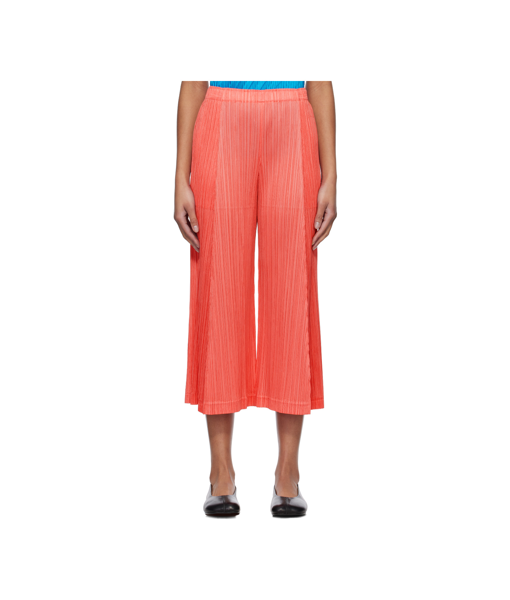 ISSEY MIYAKE ELASTIC WAIST CASUAL PANTS