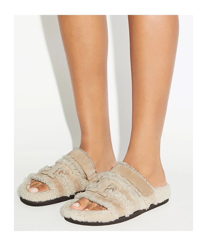 Tory Burch 'ines' Slides In Brown