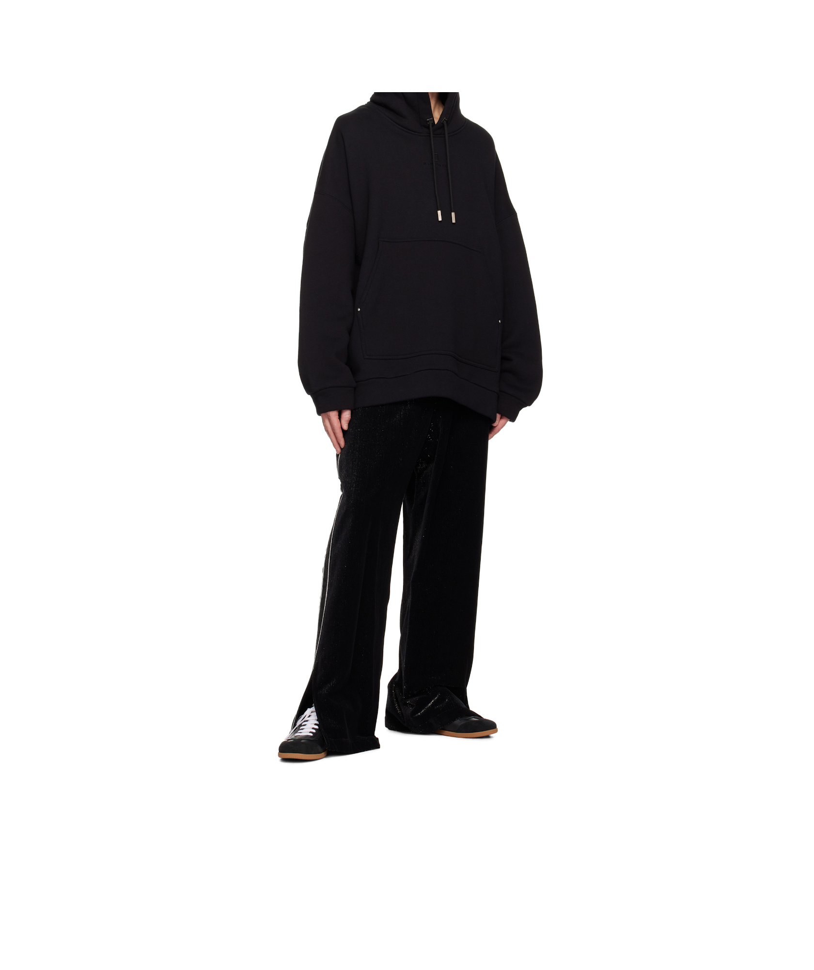 Wooyoungmi Long-sleeved Hooded Hoodie In Black