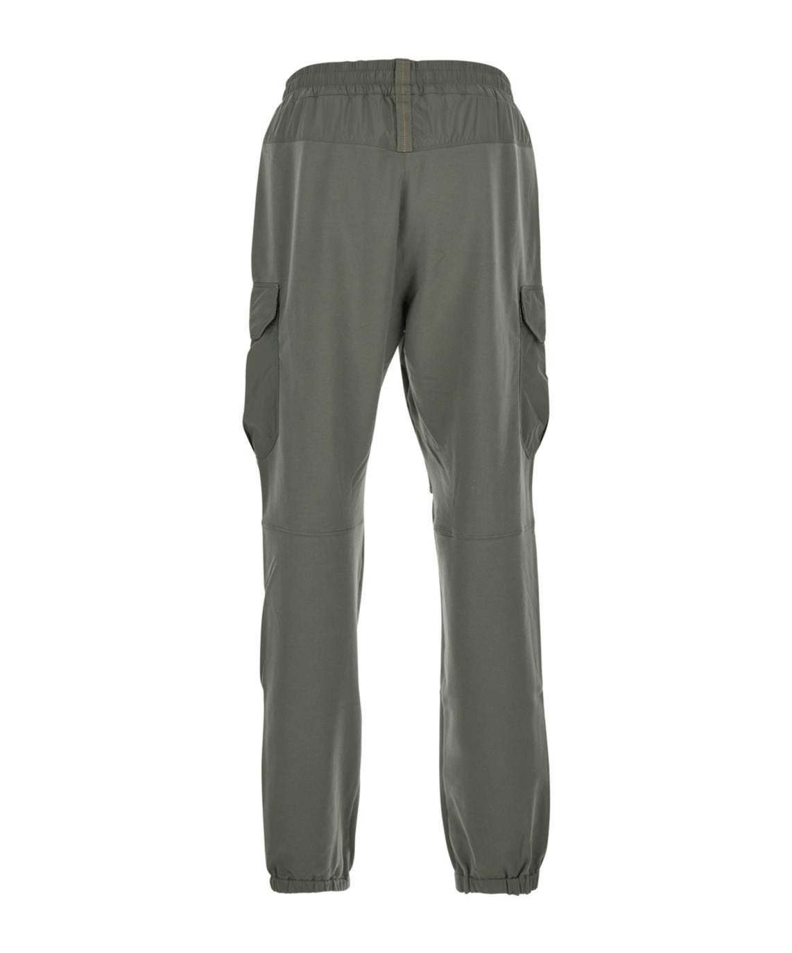 Parajumpers 'kennet' Green Pants With Logo Patch On The Side And Elastic Drawstring Waist In Cotton In Black