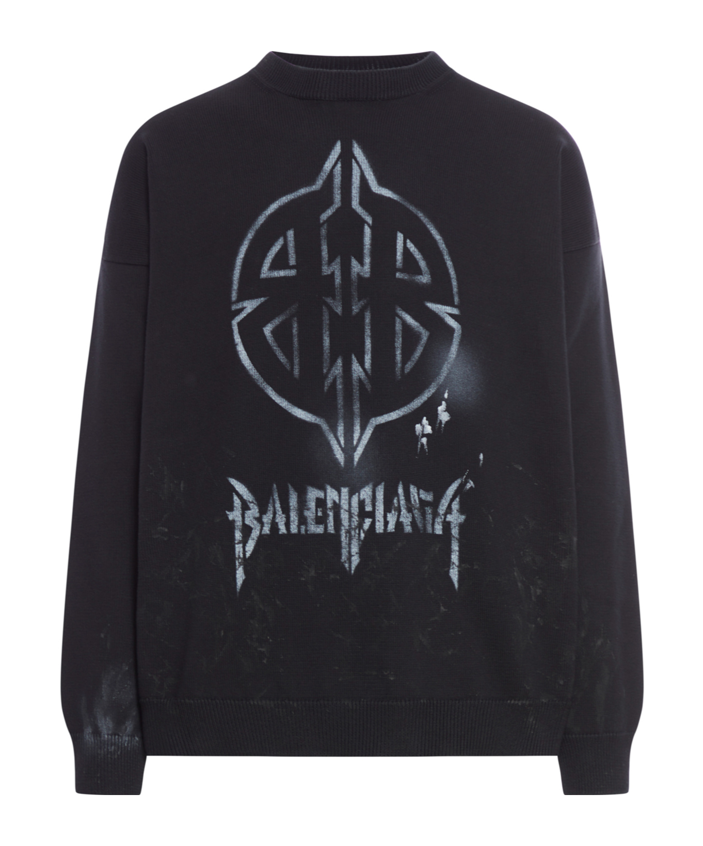 Shop Balenciaga Logo-print Sweatshirt In Black