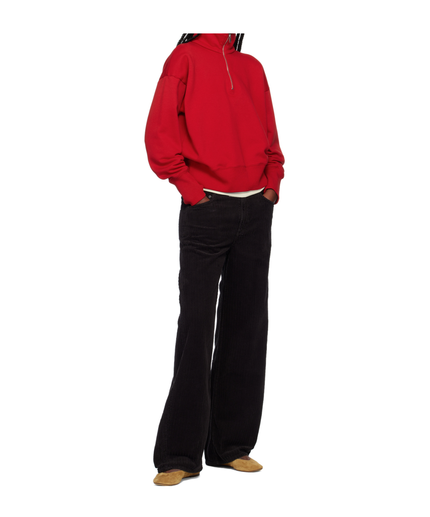 Agolde Denim Trousers With Belt Loops