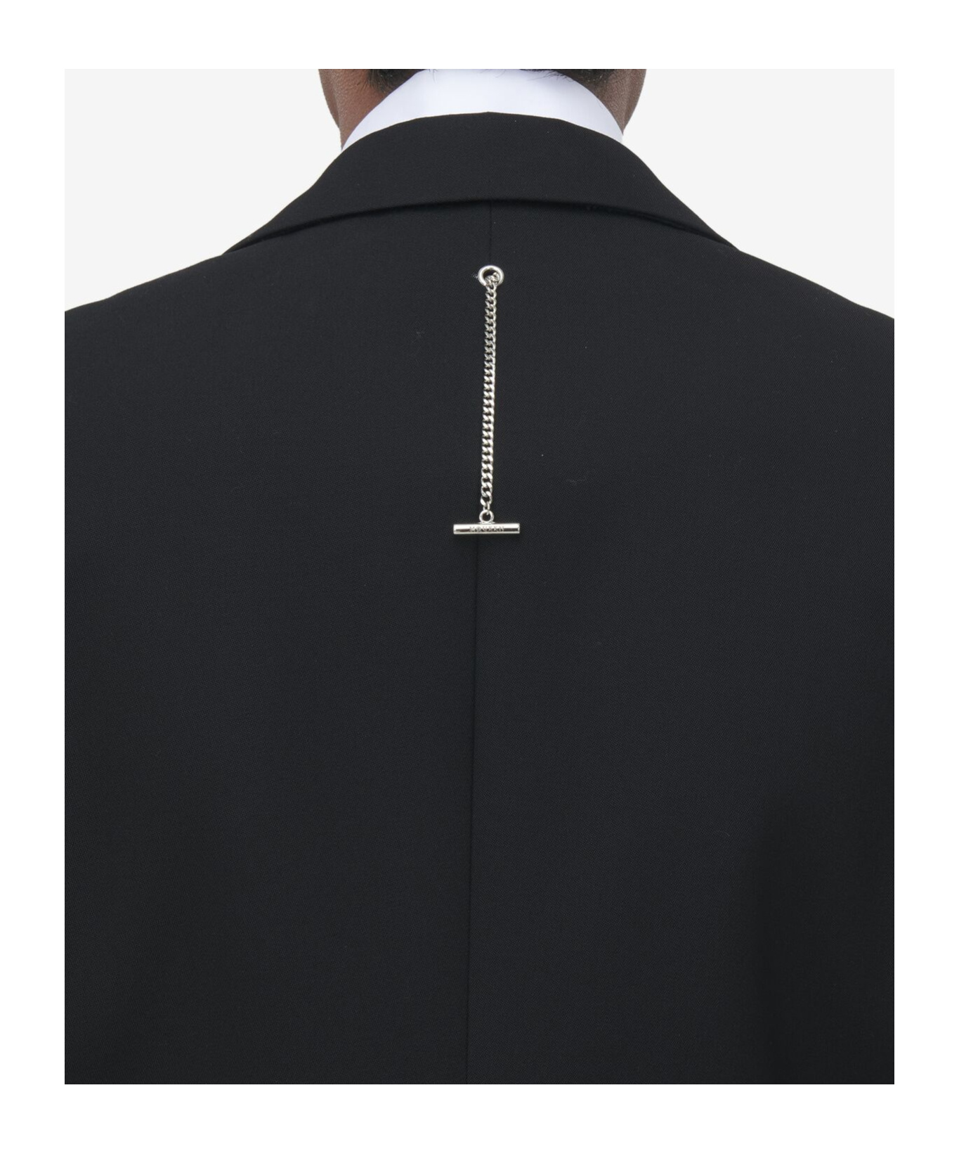 Alexander Mcqueen Wool Studded Blazer In Black