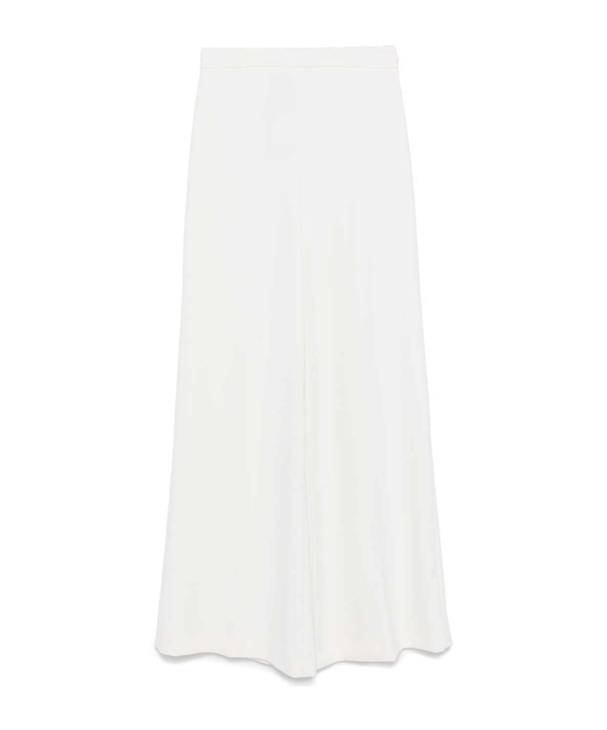 Shop Twinset Crepe Palazzo Pants In White