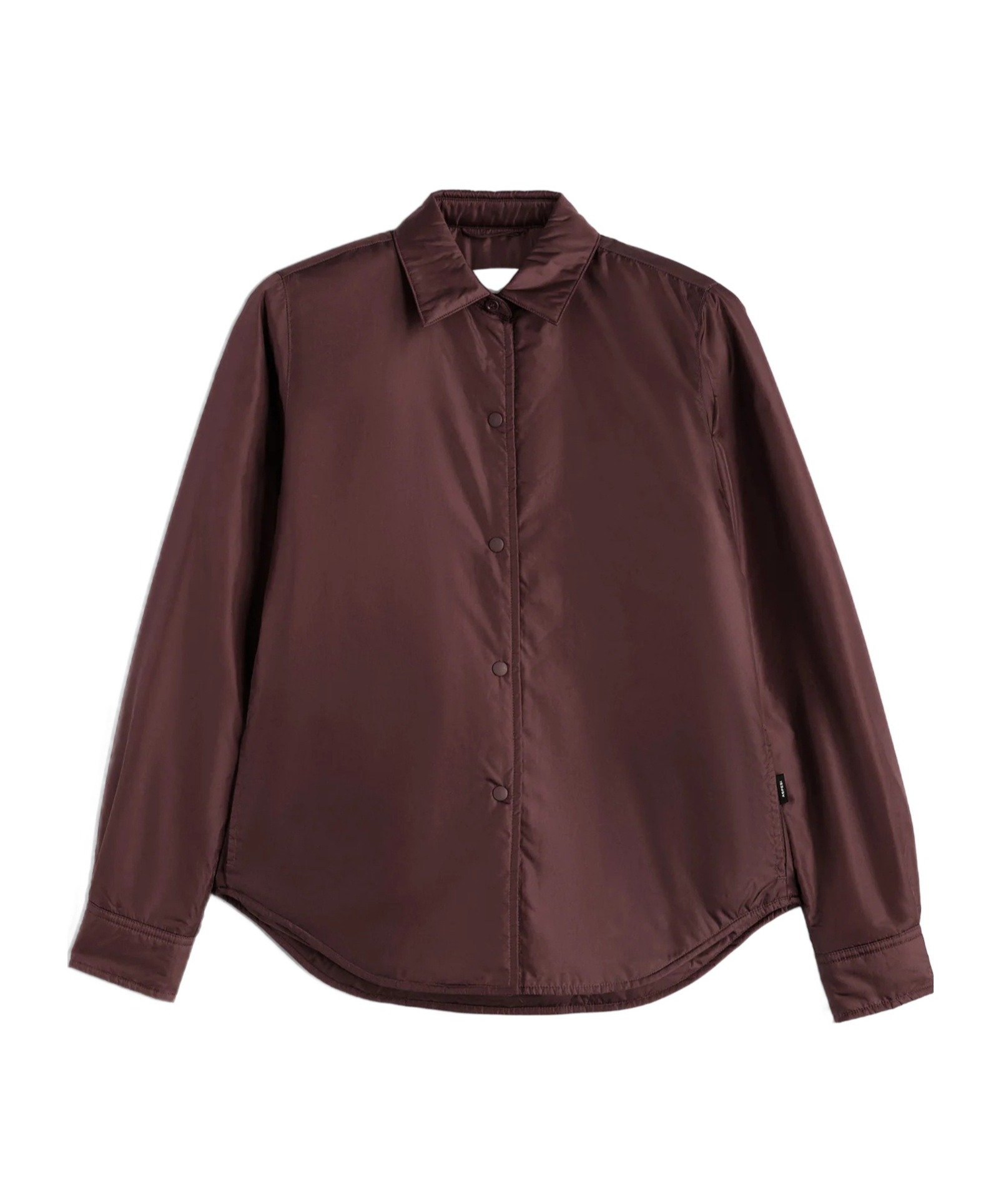 Aspesi Buttoned Padded Shirt Jacket In Red