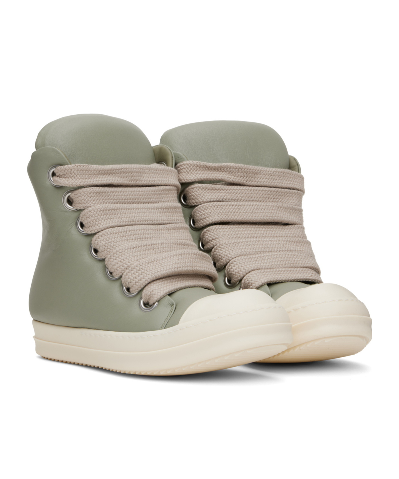 Rick Owens Laced Sneakers In Gray