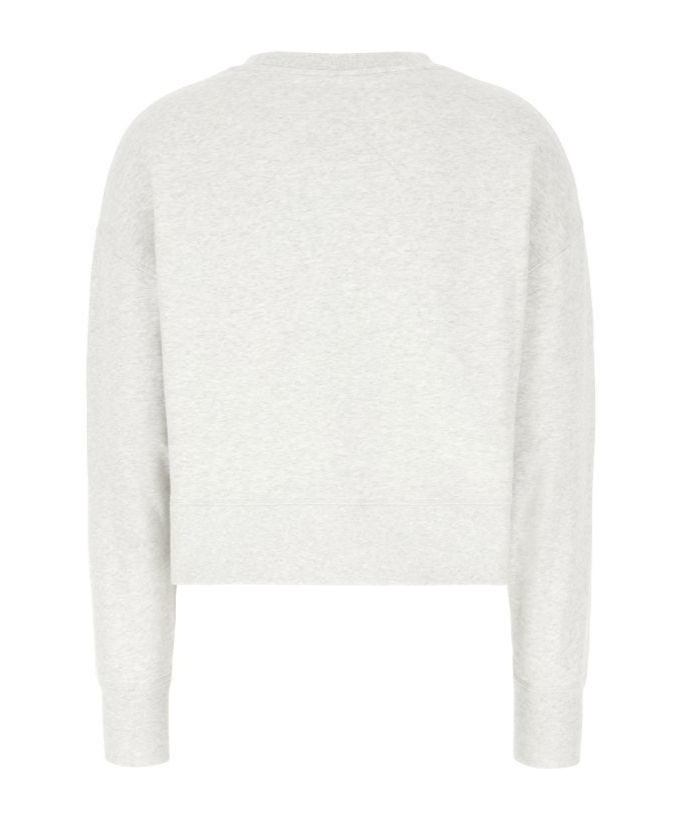 Canada Goose Melange Light Grey Cotton Oversize Sweatshirt In White