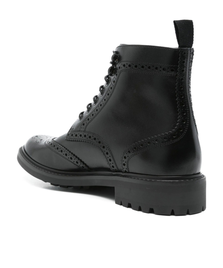 Saint Laurent Round-head Short Boots In Black