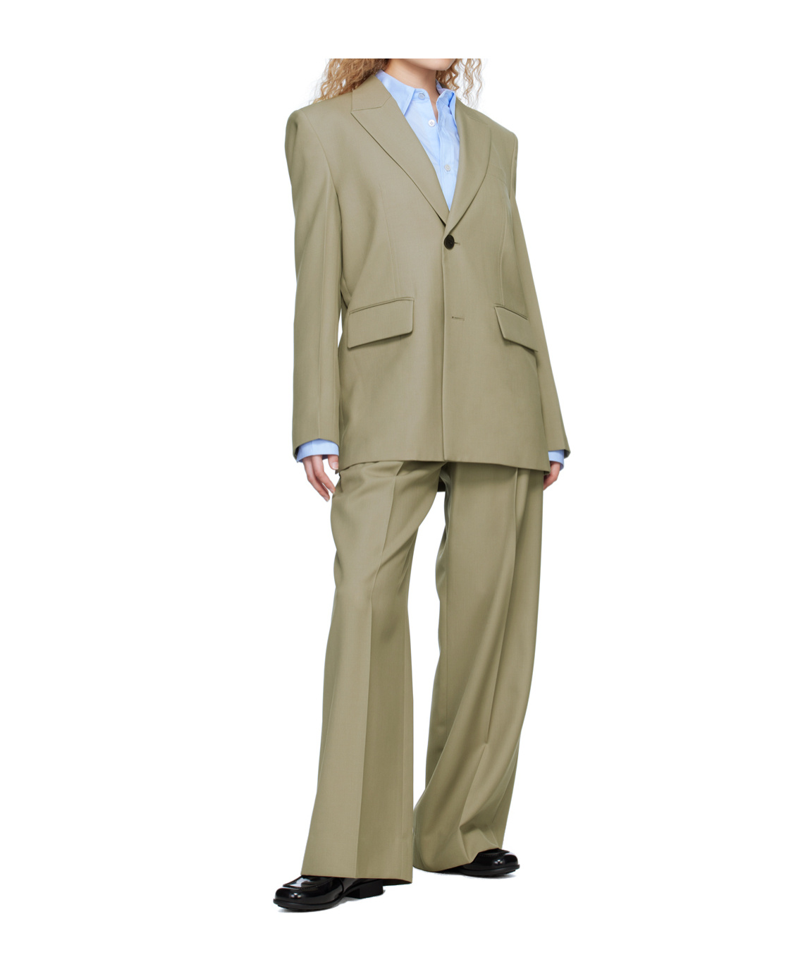 Wooyoungmi Khaki Folding Blazer In Brown