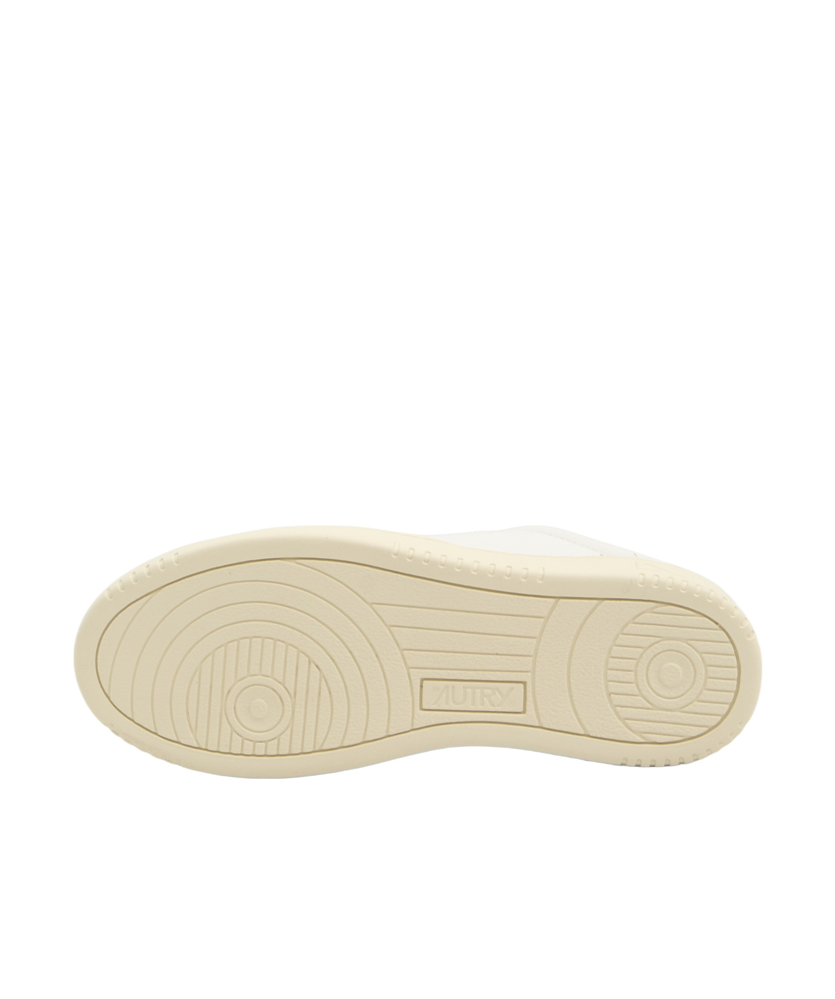 Autry Low Sneaker With Contrast Panels And Perforated Detailing In White