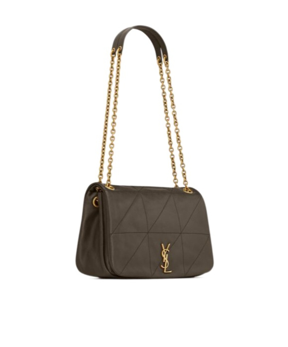 Saint Laurent Jamie 4.3 Logo Plaque Shoulder Bag In Brown