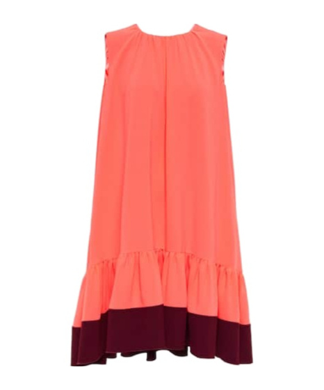 Roksanda Fuerza Crepe Mini Dress In Orange