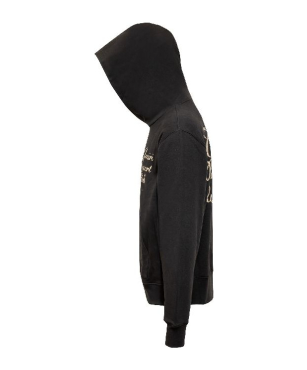 Amiri Resort Club Letter-printed Hooded Hooded Hoodie In Black