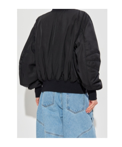 Attico Anja Bomber Jacket In Black