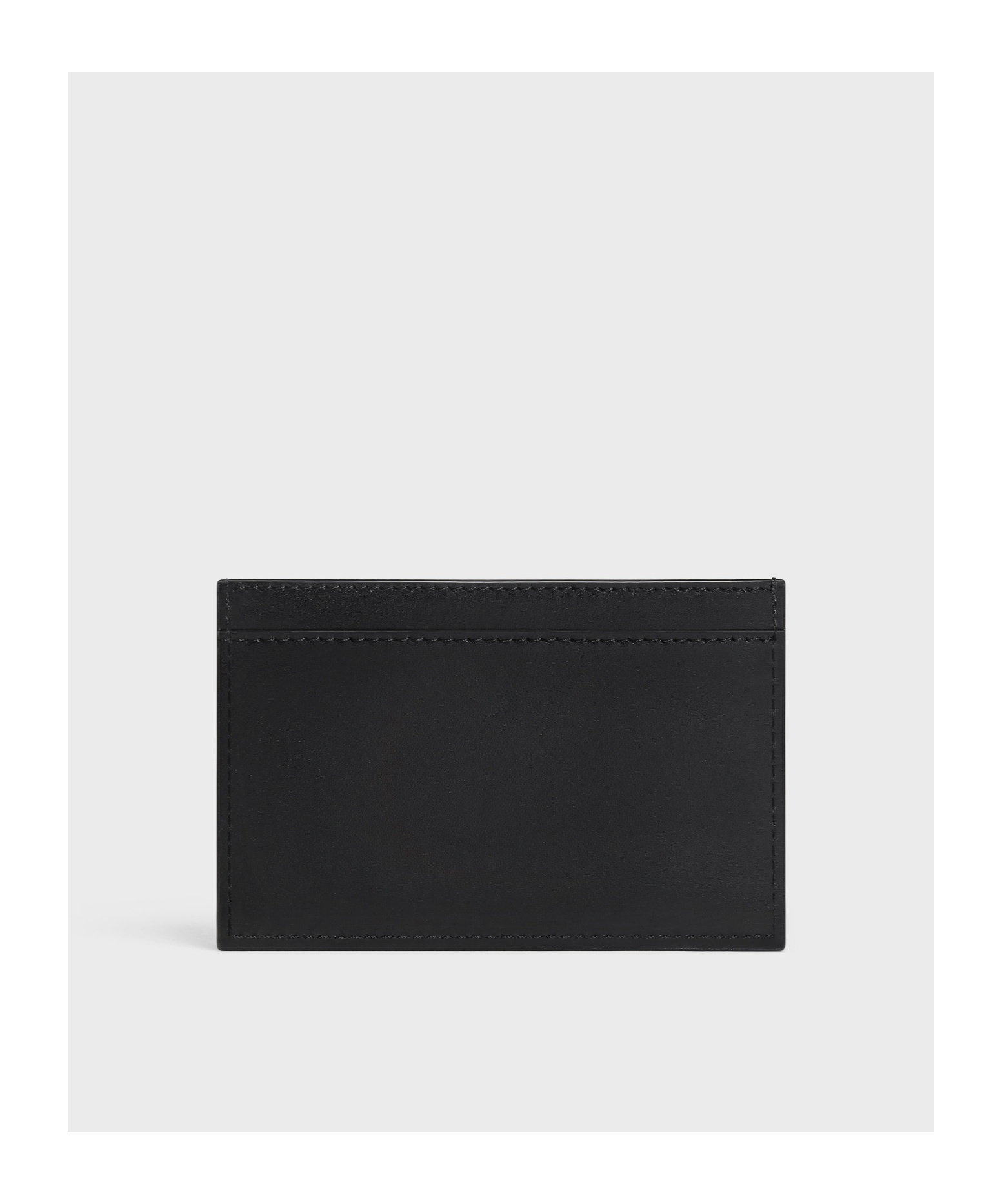 Celine Triomphe Embossed Card Bag In Black