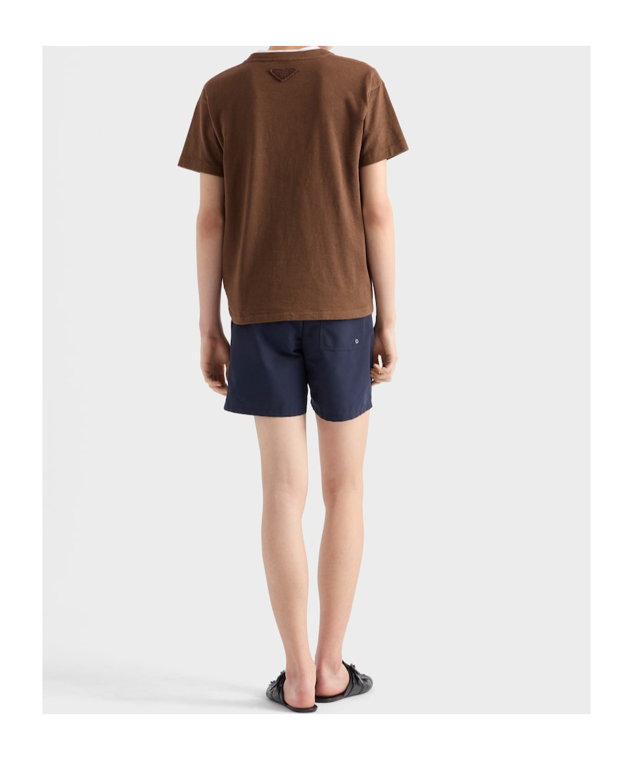 Prada Klassisches T-shirt In Brown